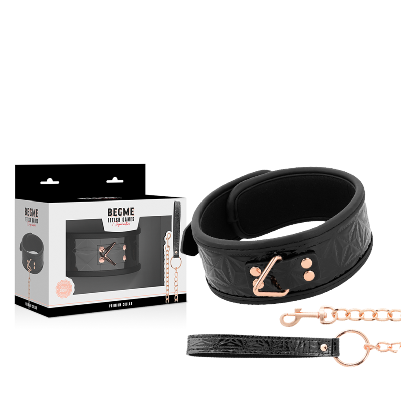 BEGME - BLACK EDITION PREMIUM COLLIER EN CUIR VEGAN - Sensualia