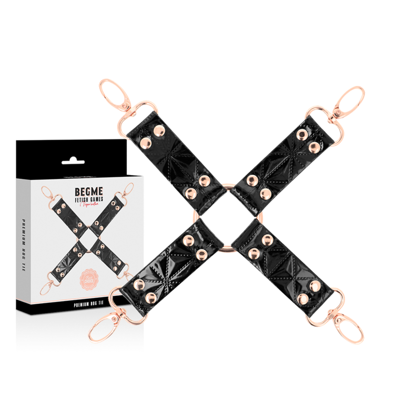 BEGME - BLACK EDITION CRAVATE EN CUIR VEGAN - Sensualia