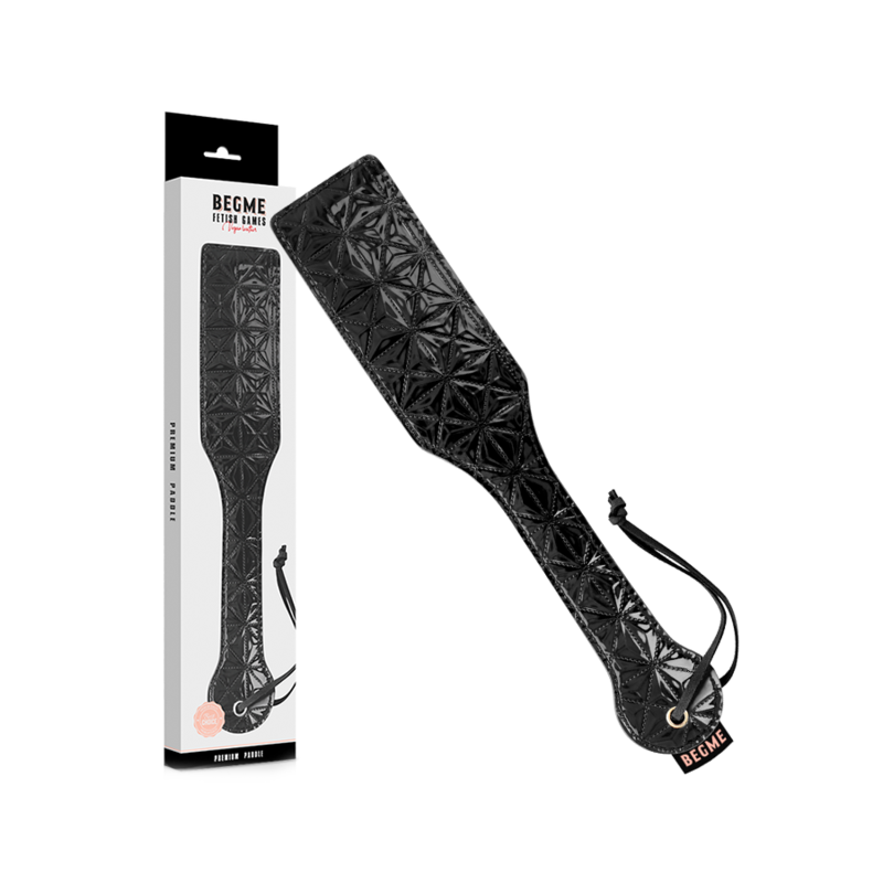 BEGME - PADDLE EN CUIR VÉGÉTALIEN ÉDITION NOIRE - Sensualia