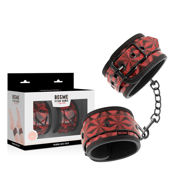 BEGME - CHEVILLES PREMIUM ÉDITION ROUGE AVEC DOUBLURE EN NÉOPRÈNE - Sensualia