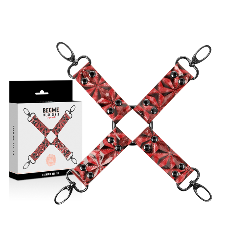 BEGME - CRAVATE DE PORC EN CUIR VÉGAN PREMIUM ÉDITION ROUGE - Sensualia