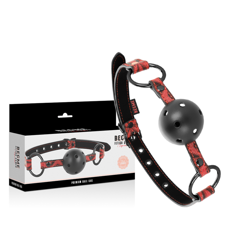 BEGME - MÂCHOIRE EN CUIR VÉGÉTALIEN ÉDITION ROUGE - Sensualia