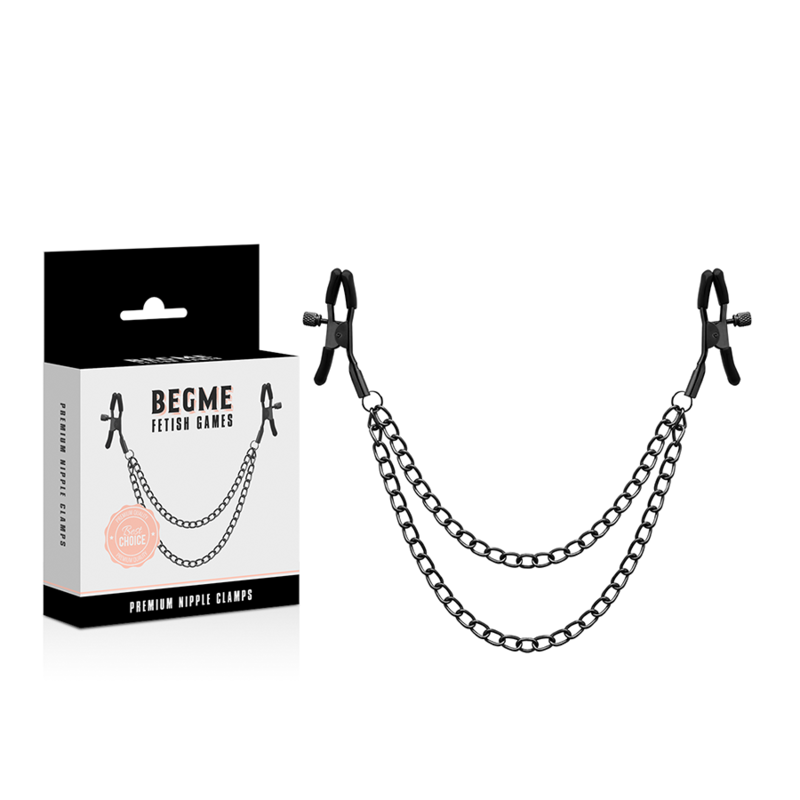 BEGME - PINCES  TAMELON RED EDITION AVEC CHAÎNE - Sensualia