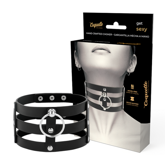 COQUETTE CHIC DESIRE - RAS DE COU EN CUIR VÉGAN STYLE FÉTICHE COQUETTE ACCESSORIES