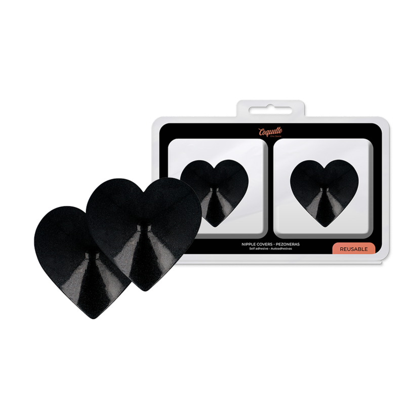 COQUETTE CHIC DESIRE - CACHE-MALIN COEURS NOIR - Sensualia