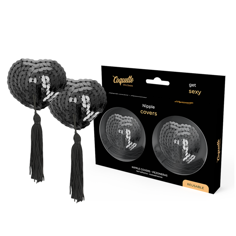 COQUETTE CHIC DESIRE - CACHE-MALINS  PAILLETTES NOIRES - Sensualia
