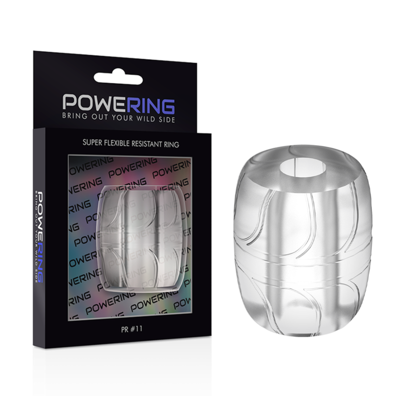 POWERING - ANNEAU PÉNIS SUPER FLEXIBLE ET RÉSISTANT 5 CM PR11 CLAIR - Sensualia