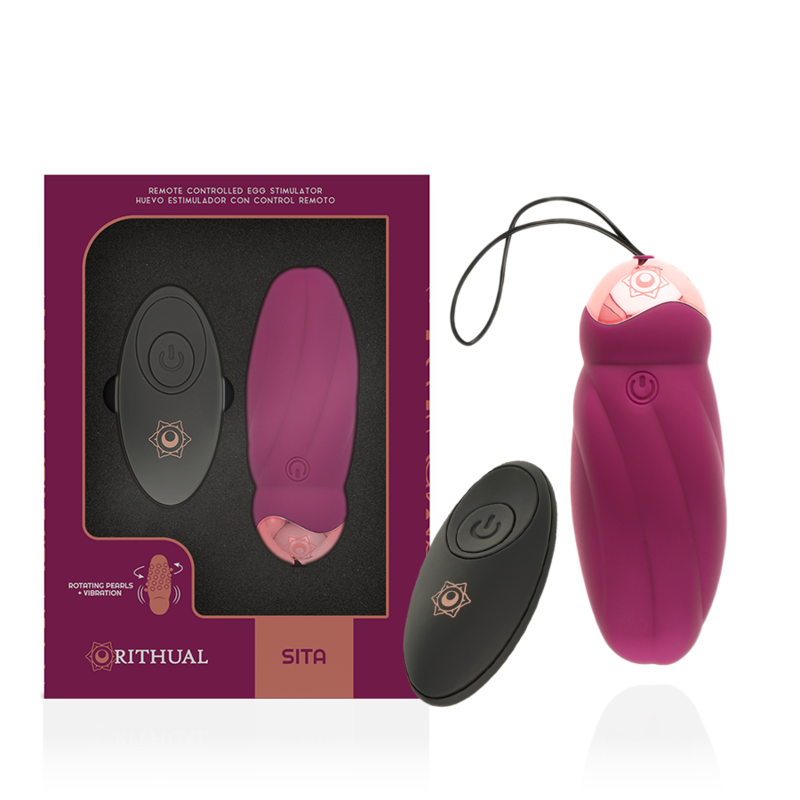 RITHUAL - SITA EGG TÉLÉCOMMANDE ROTATION DES BILLES + VIBRATION - Sensualia