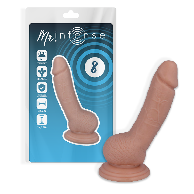MR INTENSE - 8 PÉNIS RÉALISTE 17.6 CM -O- 3.5 CM - Sensualia