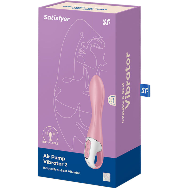 SATISFYER - VIBRATEUR POMPE A AIR 2 ROSE - Sensualia