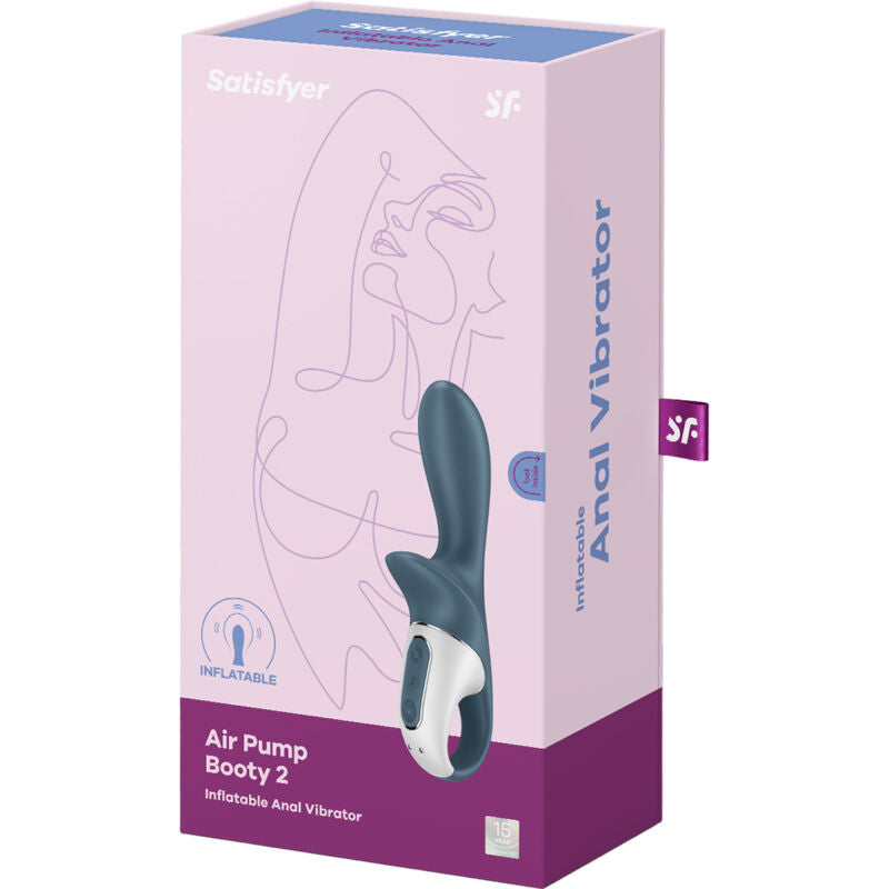 SATISFYER - POMPE  AIR BOOTY 2 GRIS FONCÉ - Sensualia