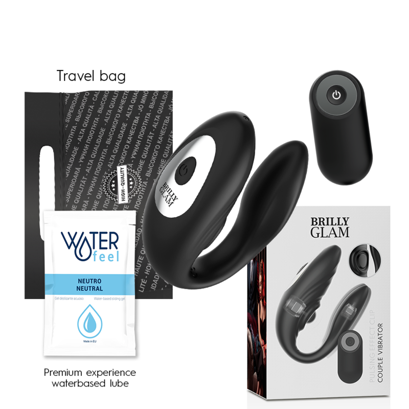 BRILLY GLAM- COUPLE TÉLÉCOMMANDE À IMPULSIONS ET VIBRANTES - Sensualia