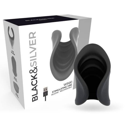 BLACK&SILVER - MASTURBATEUR WINKI BLACK&SILVER