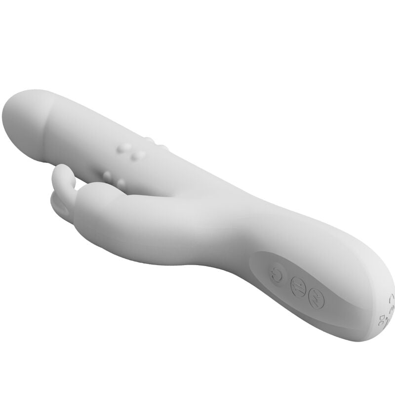PRETTY LOVE - VIBRATEUR REESE AVEC ROTATION ARGENTÉE - Sensualia