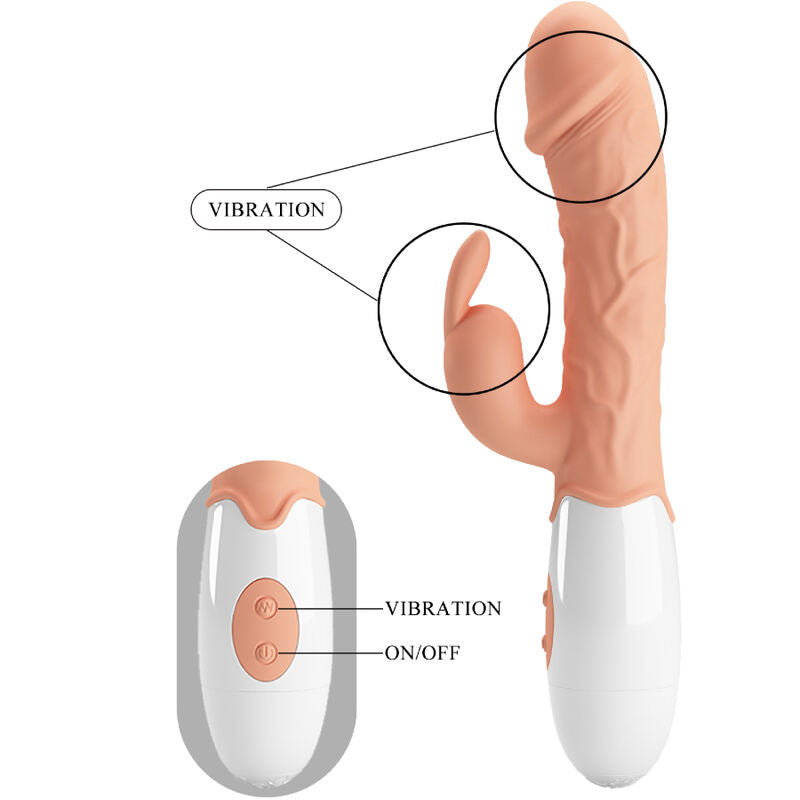 PRETTY LOVE - VIBRATEUR LAPIN DE PQUES AVEC STIMULATEUR - Sensualia