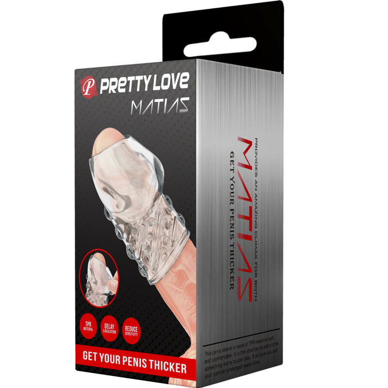 PRETTY LOVE - PÉNIS TRANSPARENT MATIAS PLUS ÉPAIS - Sensualia