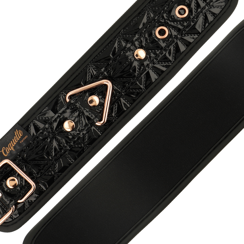 COQUETTE CHIC DESIRE - MENOTTES ÉDITION NOIRE AVEC DOUBLURE EN NÉOPRÈNE - Sensualia