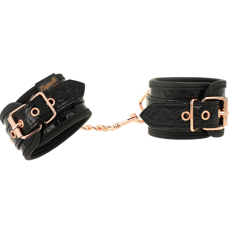 COQUETTE CHIC DESIRE - MENOTTES ÉDITION NOIRE AVEC DOUBLURE EN NÉOPRÈNE - Sensualia
