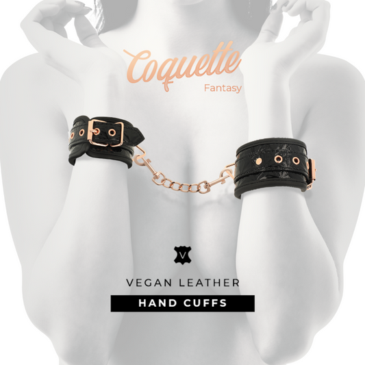 COQUETTE CHIC DESIRE - MENOTTES ÉDITION NOIRE AVEC DOUBLURE EN NÉOPRÈNE - Sensualia