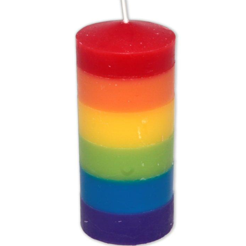 PRIDE - GRANDE BOUGIE AVEC DRAPEAU LGBT - Sensualia
