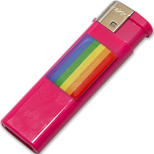 PRIDE - BRIQUET FUSCIA AVEC DRAPEAU LGBT - Sensualia