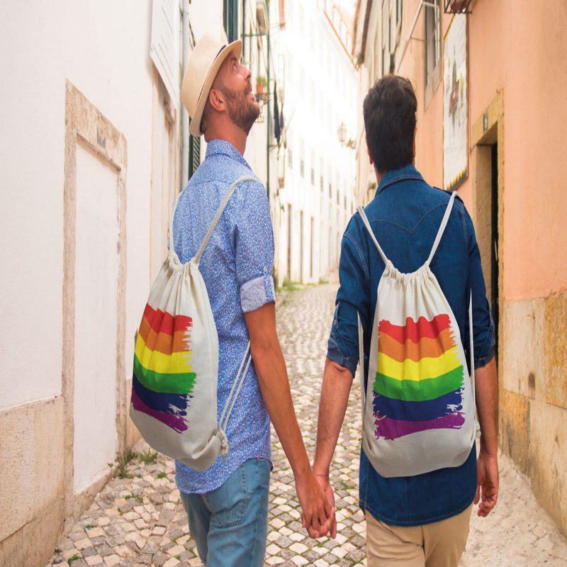 PRIDE - SAC  DOS DRAPEAU LGBT EN COTON - Sensualia