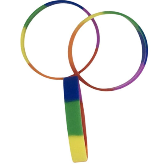 PRIDE - BRACELET EN SILICONE DRAPEAU LGBT - Sensualia