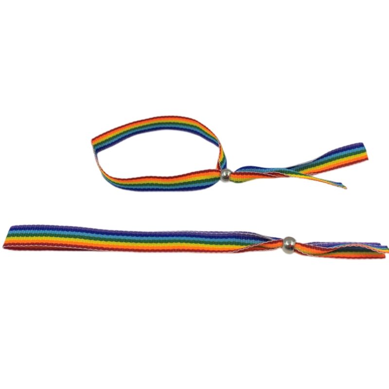 PRIDE - BRACELET BALLE EN ARGENT DRAPEAU LGBT - Sensualia