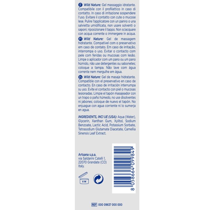 CONTROL - GEL DE MASSAGE NATURE SAUVAGE 3 EN 1 200 ML - Sensualia