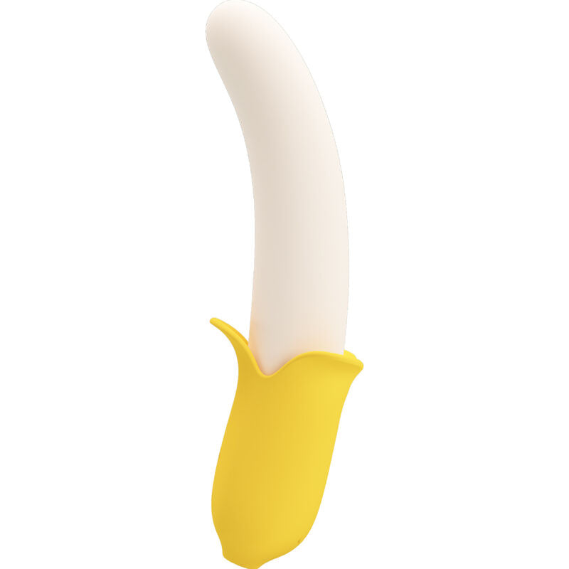PRETTY LOVE - BANANA GEEK SUPER POWER 7 VIBRATIONS UP&DOWN SILICONE NOIR - Sensualia