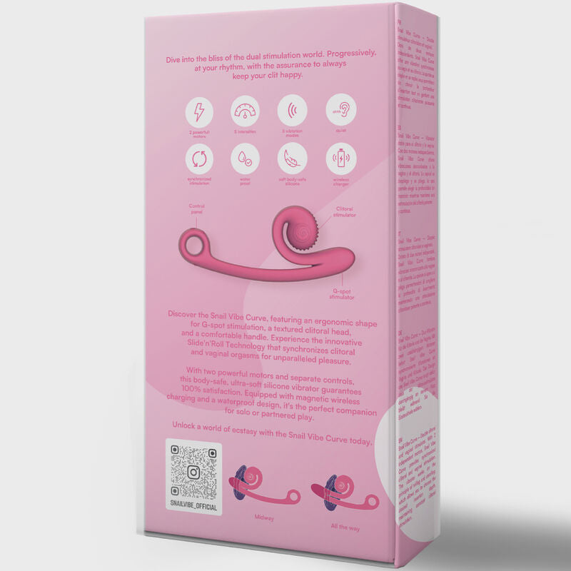 SNAIL VIBE - CURVE VIBRADOR NARANJA - Sensualia