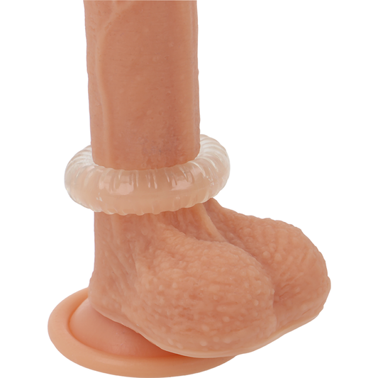 POWERING- ANNEAU PÉNIS SUPER FLEXIBLE ET RÉSISTANT 4,5CM PR07 CLAIR POWERING