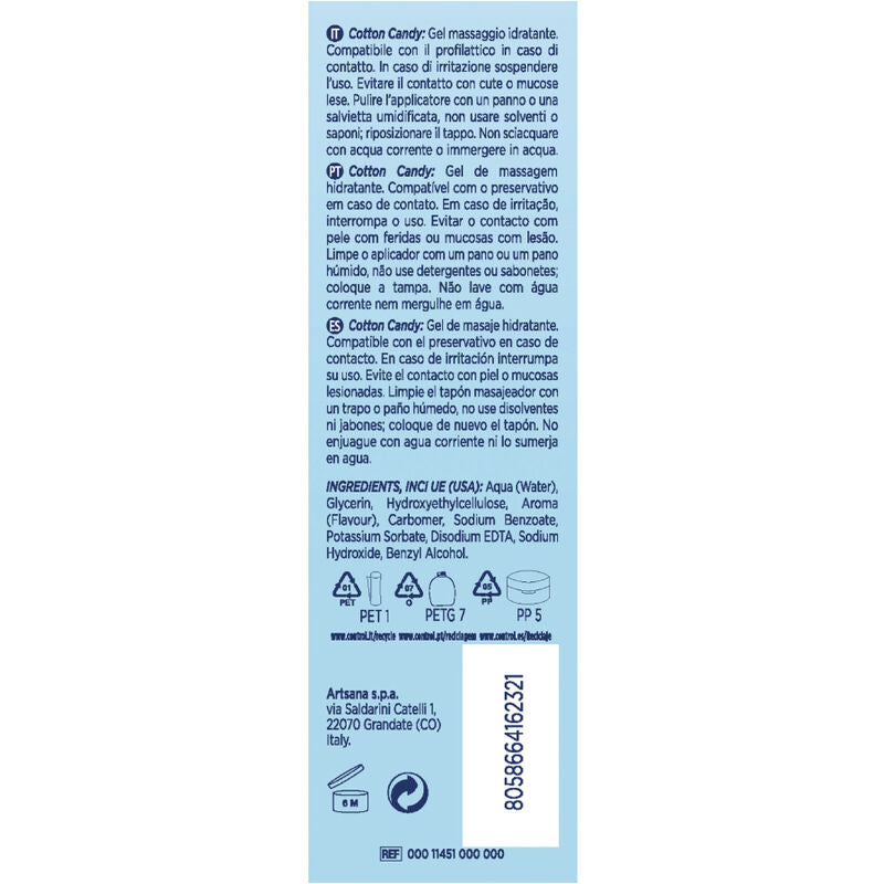 CONTROL - GEL DE MASSAGE BARBE  PAPA 3 EN 1 200 ML - Sensualia