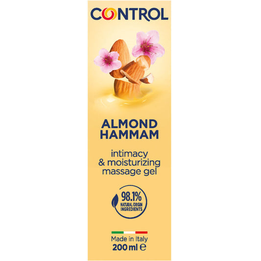 CONTROL - GEL DE MASSAGE HAMMAM AUX AMANDES 3 EN 1 200 ML - Sensualia