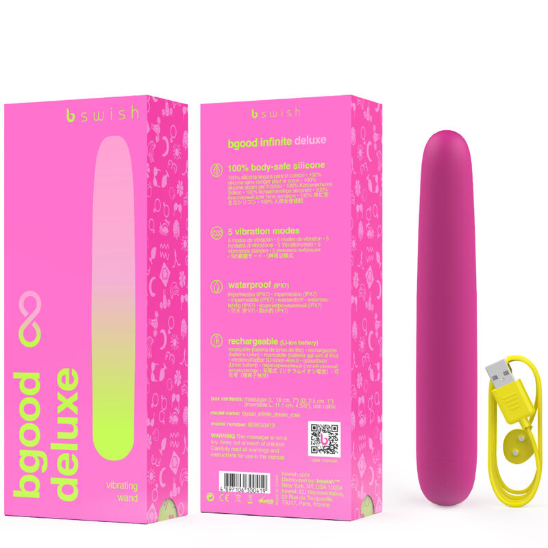 B SWISH - VIBRATEUR RECHARGEABLE B SWISH - BGOOD INFINITE DELUXE SILICONE ROSE - Sensualia