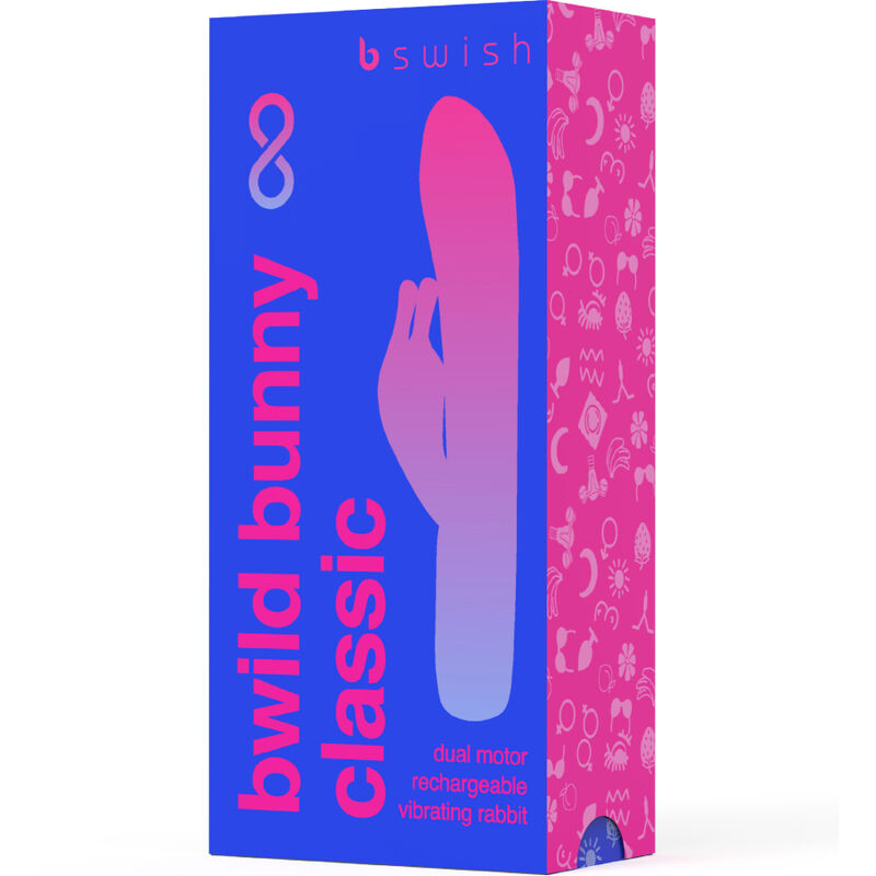 B SWISH - VIBRATEUR RECHARGEABLE CLASSIQUE BWILD BUNNY INFINITE SILICONE BLEU - Sensualia
