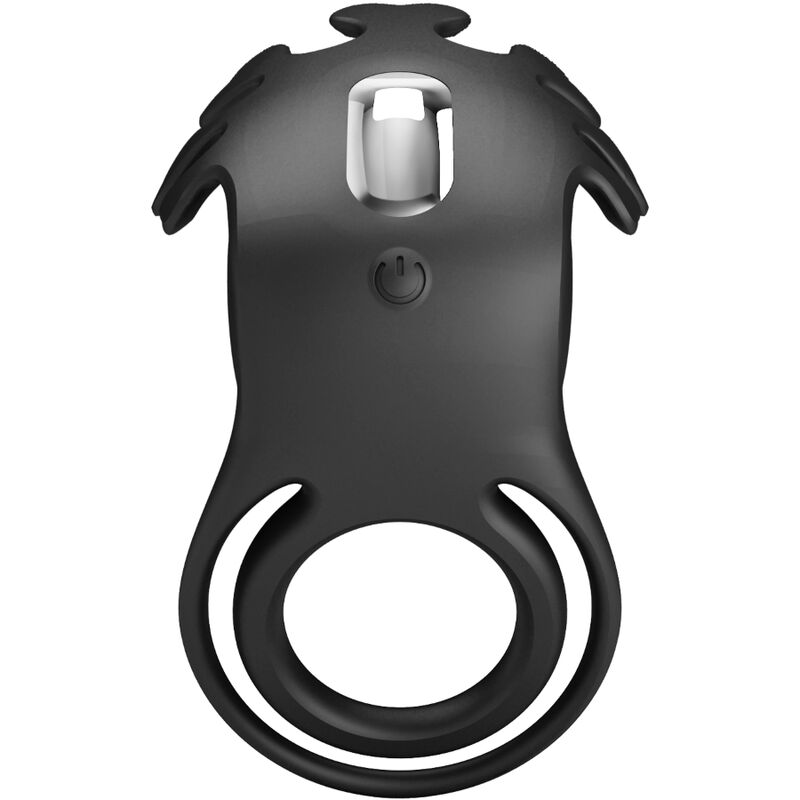 PRETTY LOVE - ANNEAU VIBRATEUR RUBEN 7 VIBRATIONS SILICONE NOIR - Sensualia