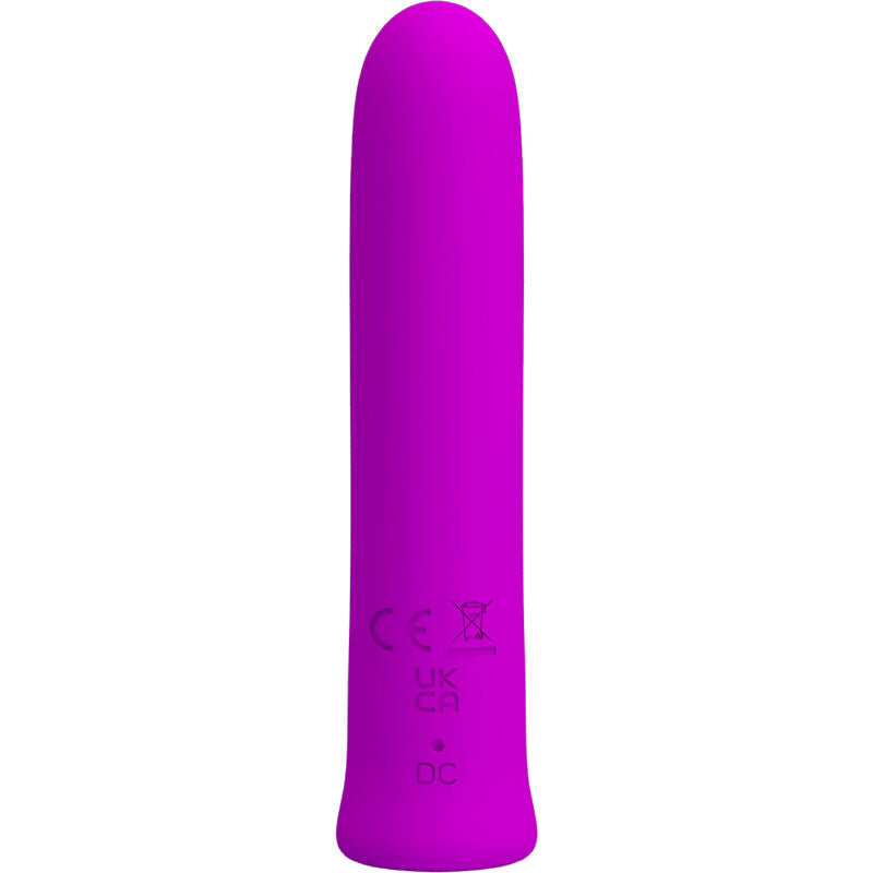 PRETTY LOVE - VIBRATEUR CURTIS MINI SUPER POWER 12 VIBRATIONS EN SILICONE VIOLETTE - Sensualia