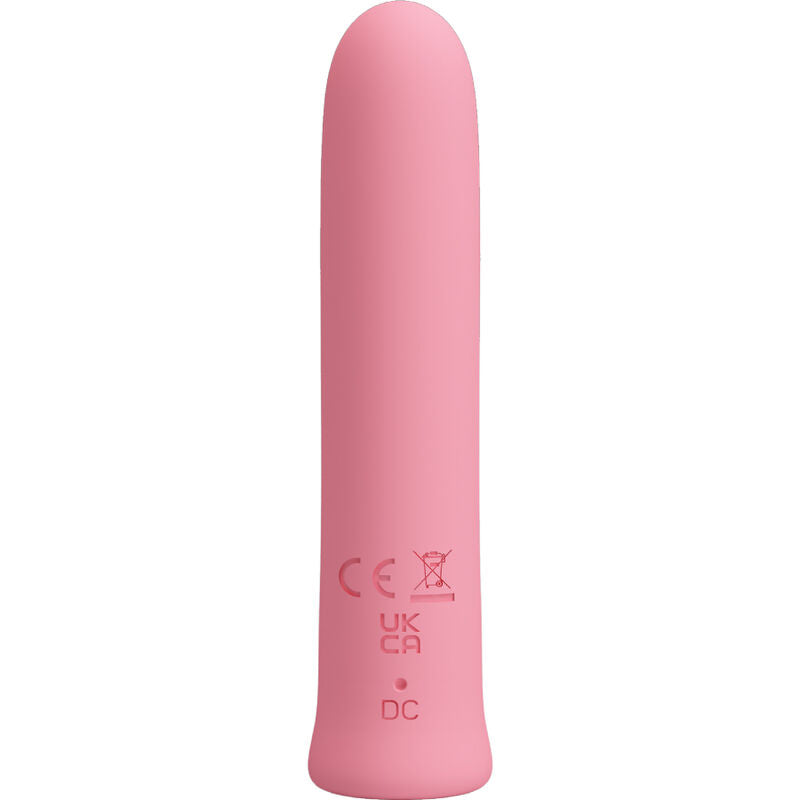 PRETTY LOVE - VIBRATEUR CURTIS MINI SUPER POWER 12 VIBRATIONS EN SILICONE ROSE - Sensualia