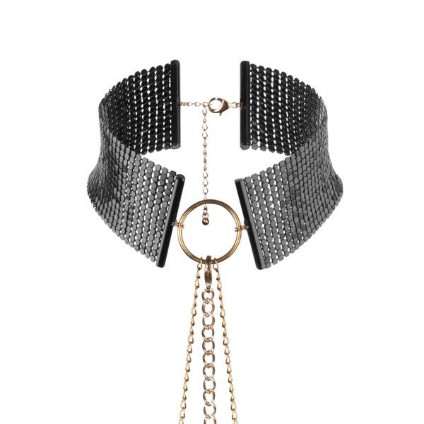 BIJOUX - DÉSIR MÉTALLIQUE COLLIER MÉTALLISÉ NOIR - Sensualia