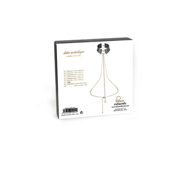 BIJOUX - DÉSIR MÉTALLIQUE COLLIER MÉTALLISÉ NOIR - Sensualia