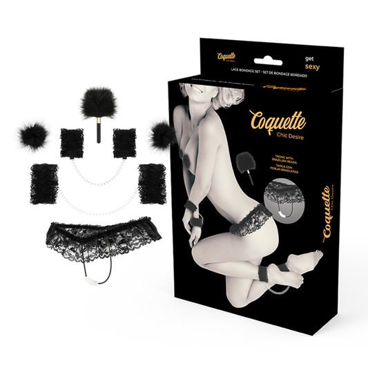 COQUETTE CHIC DESIRE - ACCESSOIRES DENTELLE BONDAGE SET DELUXE COQUETTE CHIC DESIRE
