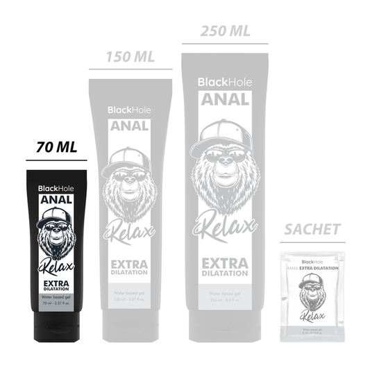 BLACK HOLE - GEL A BASE D''EAU DILATATION ANALE 70 ML - Sensualia
