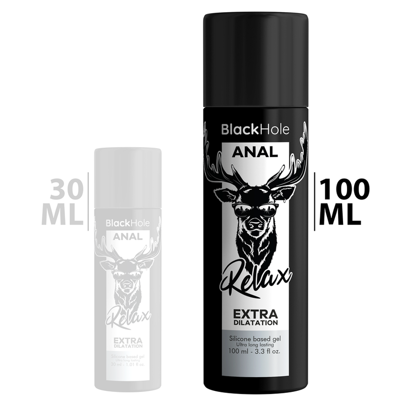 BLACK HOLE - GEL TROU NOIR BASE SILICONE DILATATION ANALE 100 ML - Sensualia