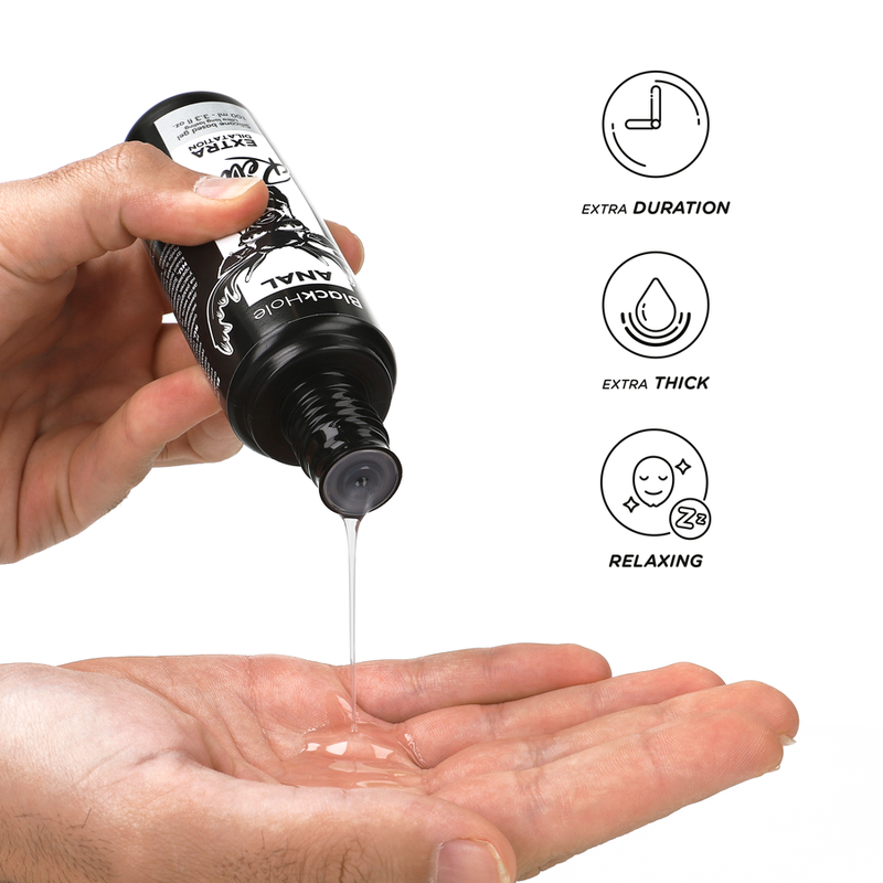 BLACK HOLE - GEL TROU NOIR BASE SILICONE DILATATION ANALE 100 ML - Sensualia
