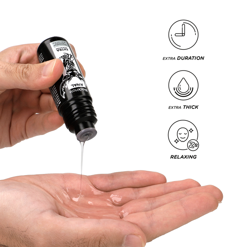 BLACK HOLE - GEL TROU NOIR BASE SILICONE DILATATION ANALE 30 ML - Sensualia