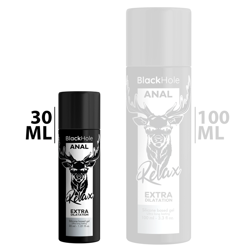 BLACK HOLE - GEL TROU NOIR BASE SILICONE DILATATION ANALE 30 ML - Sensualia