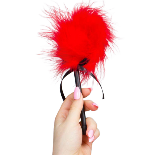 SECRETPLAY - DUSTER DE MARABOU ROUGE SECRETPLAY 100% FETISH