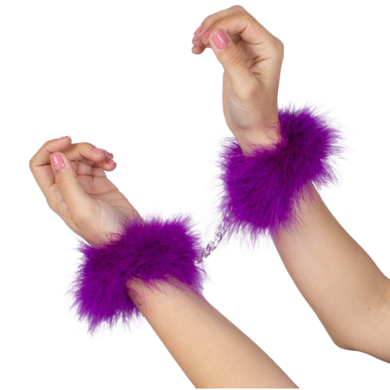 SECRETPLAY - MENOTTES MARABOU VIOLET - Sensualia