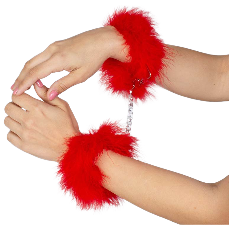SECRETPLAY - MENOTTES MARABOU ROUGE - Sensualia